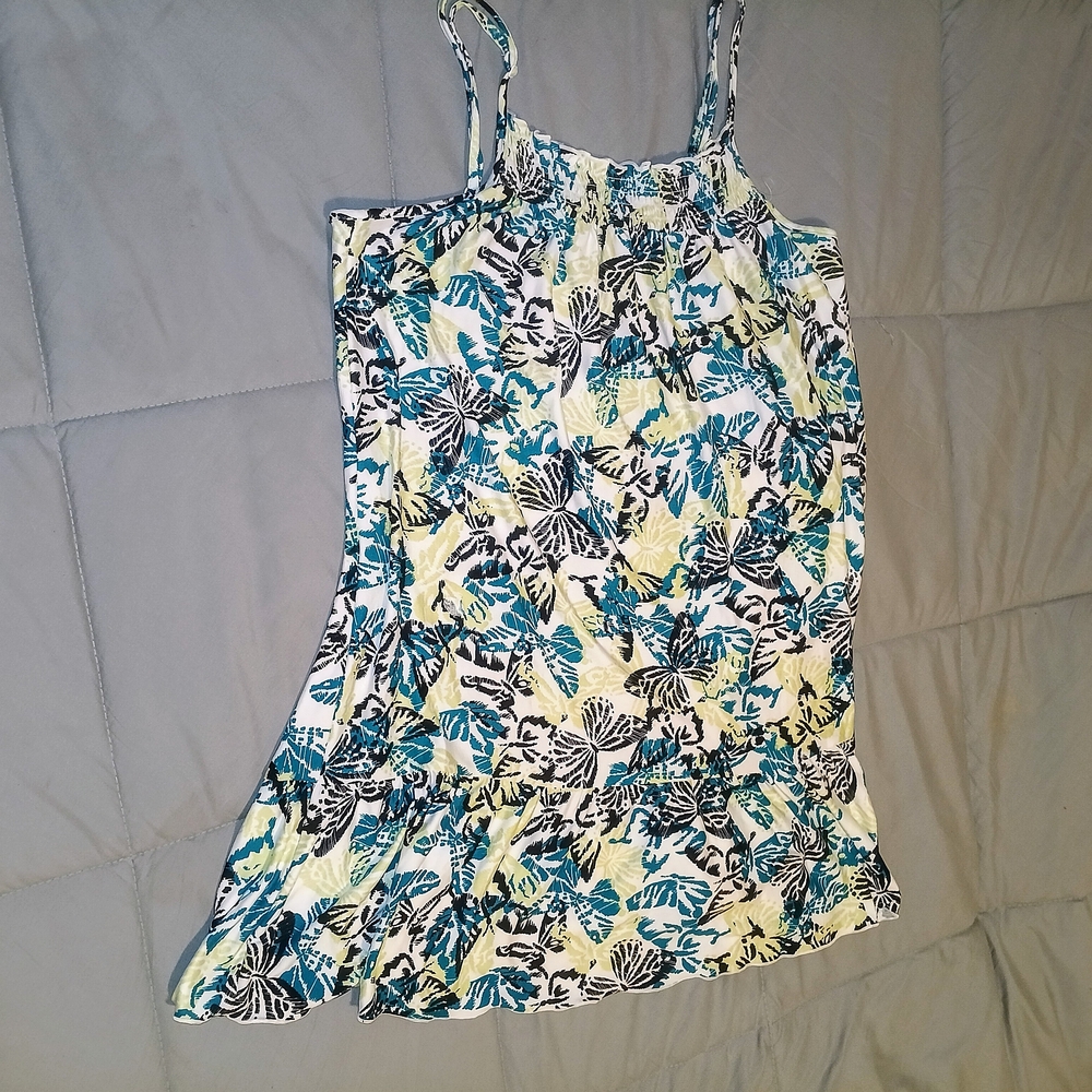 Butterfly Print Mini Dress